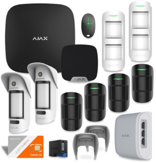 Ajax hub kit and keypad