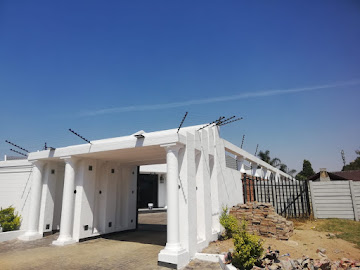 8-line double-section electric fence around the property