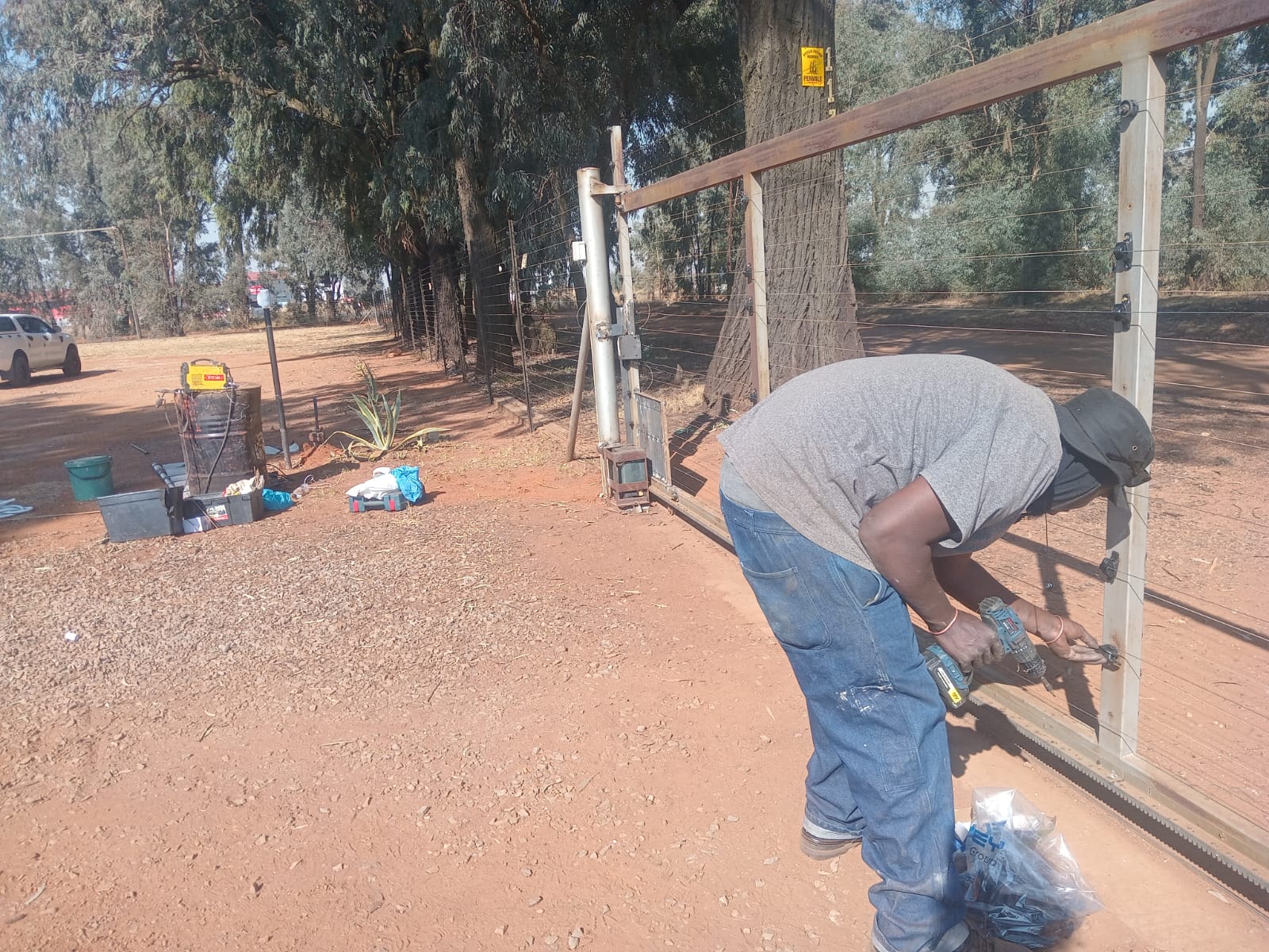 Client had attemted break in and wanted extra secutiy on gate and gate motor - Valley Settlements, Meyerton