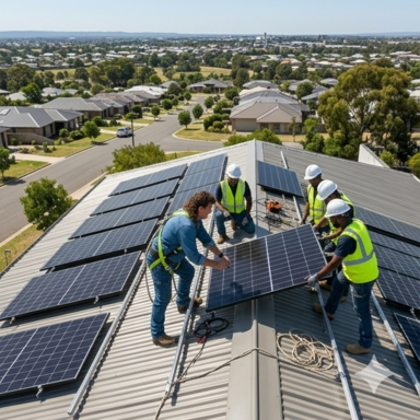 Werner and team completing on-site installation work